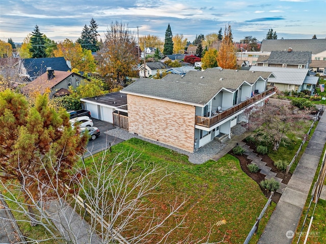 birds eye view of property