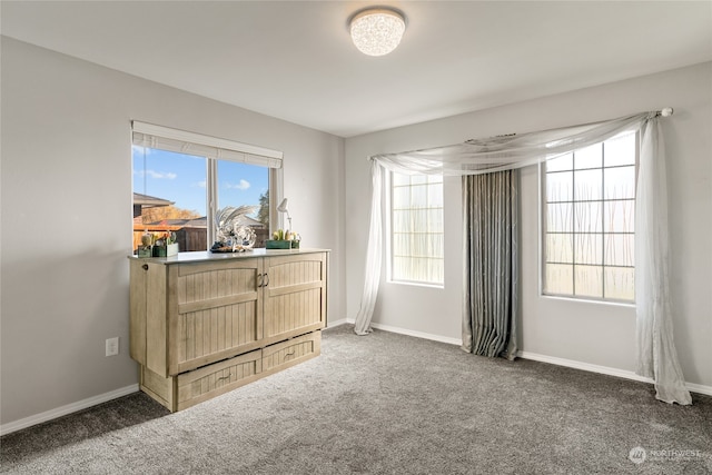 view of carpeted empty room