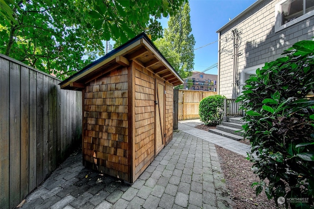 view of outbuilding