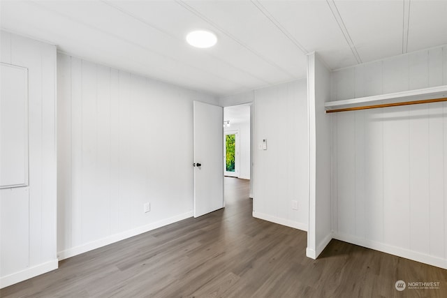 interior space with wood-type flooring