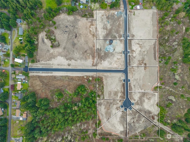 25708 64th Avenue Ct E Unit 4, Graham, WA 98338 - aerial overview of property's location featuring property parcel outlined