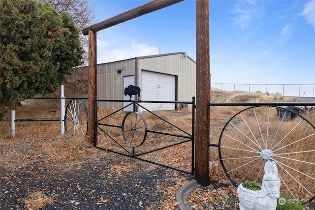 view of outdoor structure