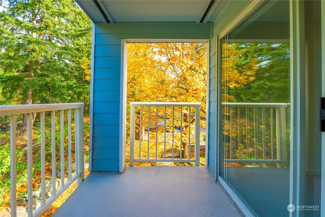 view of balcony