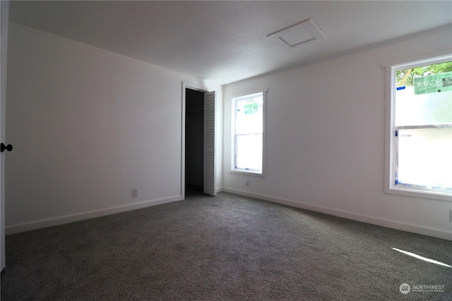 carpeted empty room featuring a healthy amount of sunlight