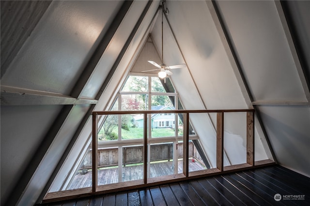 details featuring hardwood / wood-style floors and ceiling fan