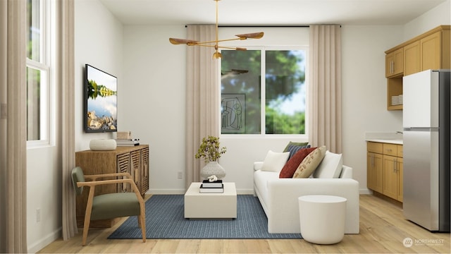 18016 139th Pl E, Puyallup, WA 98374 - sitting room featuring light wood-style floors