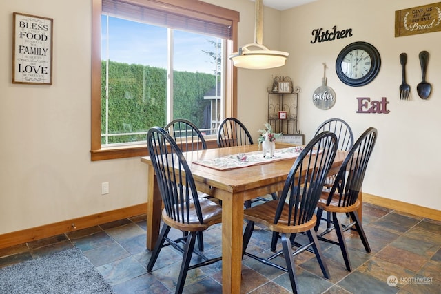 view of dining space