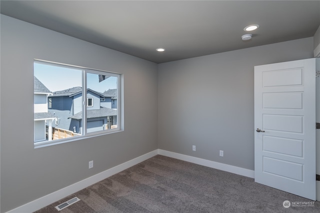 carpeted spare room with a wealth of natural light