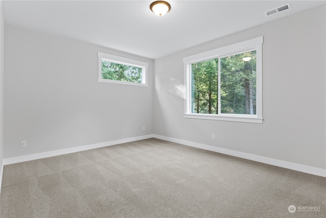 view of carpeted empty room