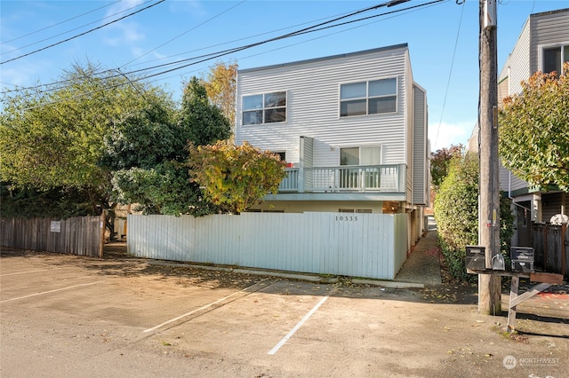 view of front of home