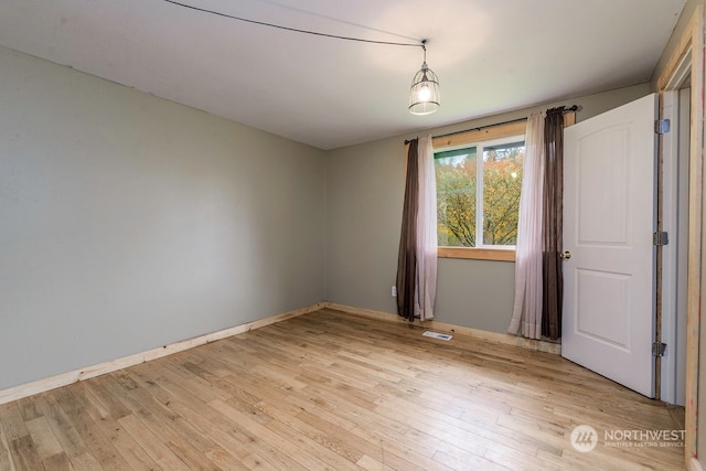 interior space featuring light hardwood / wood-style floors