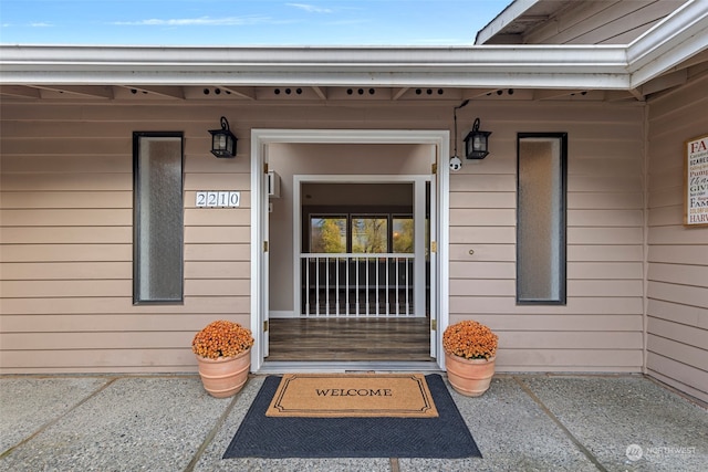 view of property entrance