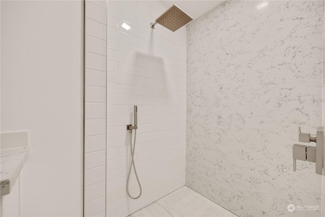 384 Washington St, Manson, WA 98831 - full bath featuring tiled shower