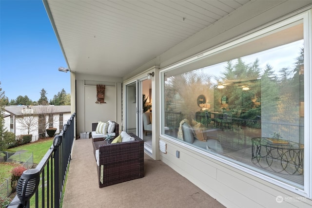 balcony with an outdoor living space