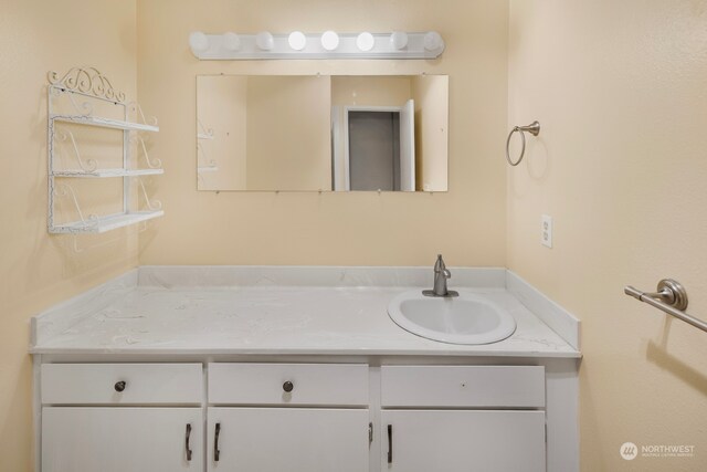 bathroom with vanity