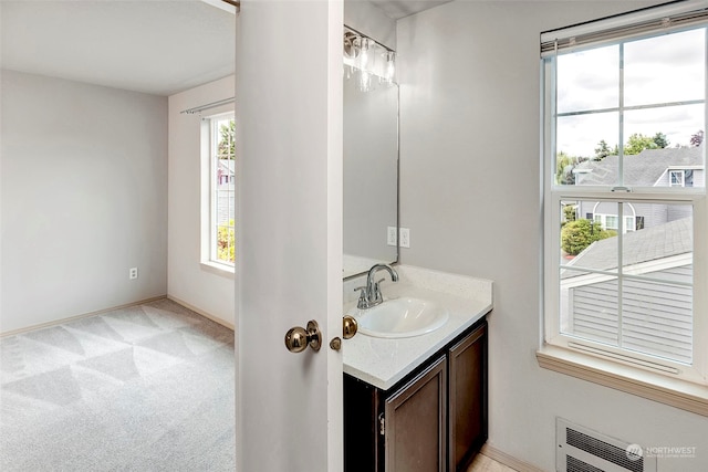 bathroom with vanity