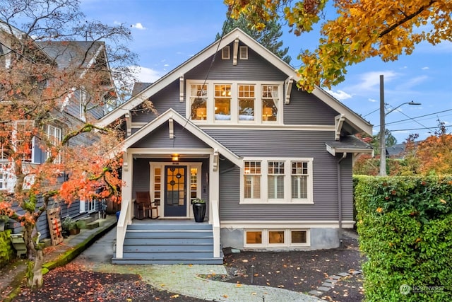 view of front of home featuring a porch