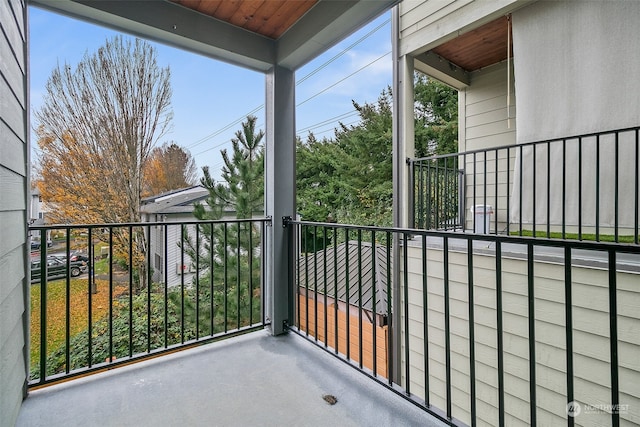 view of balcony