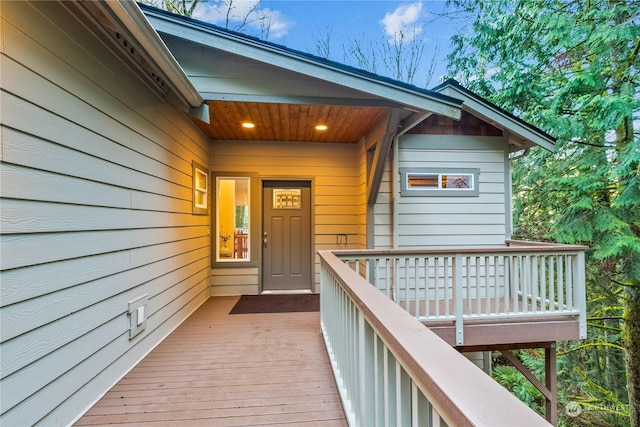 view of entrance to property