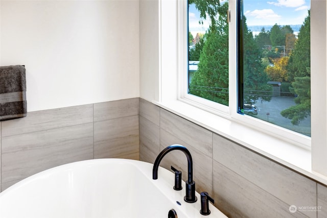 bathroom featuring a bathtub