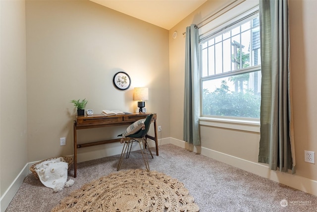 1000 High St Unit 101, Bellingham, WA 98225 - office featuring healthy amount of natural light, carpet, vaulted ceiling, and baseboards