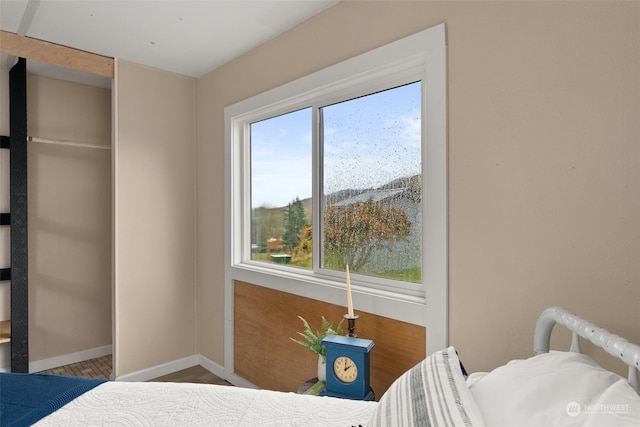 bedroom featuring multiple windows