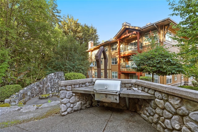 view of patio / terrace featuring grilling area