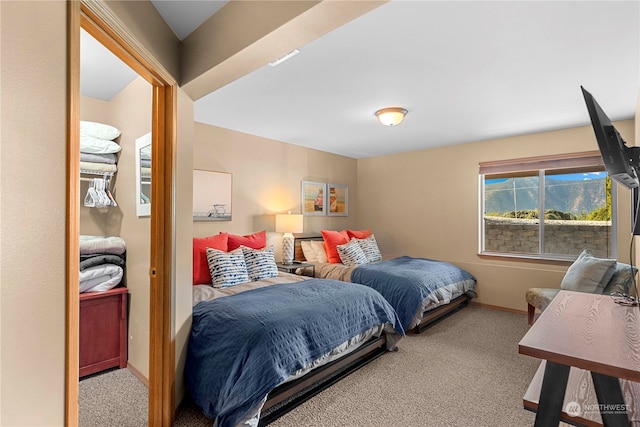 bedroom featuring carpet floors