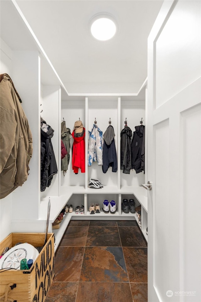 7842 NE 10th St, Medina, WA 98039 - mudroom with stone finish flooring
