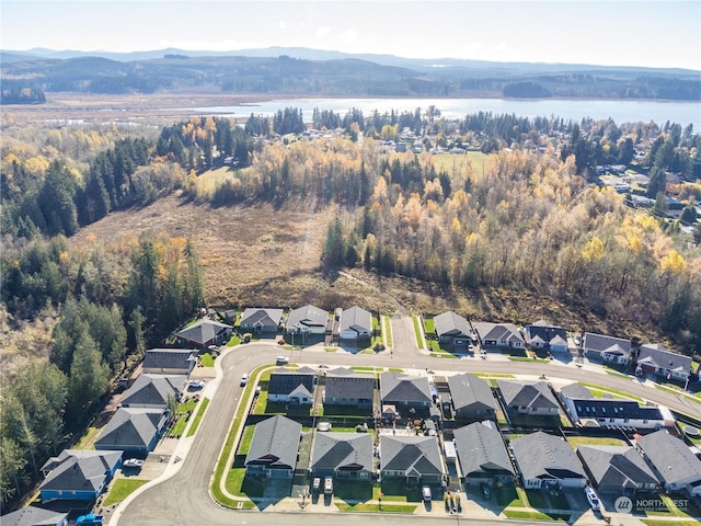 146 Zephyr Dr, Silverlake, WA 98645 - aerial overview of property's location featuring nearby suburban area and a water and mountain view