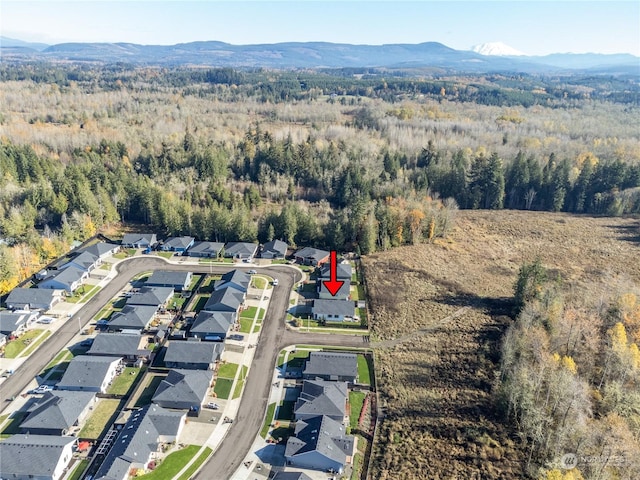 146 Zephyr Dr, Silverlake, WA 98645 - aerial view of property's location with a mountainous background and nearby suburban area