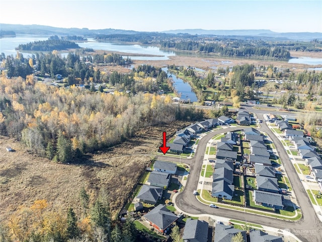146 Zephyr Dr, Silverlake, WA 98645 - aerial overview of property's location featuring a water and mountain view and nearby suburban area