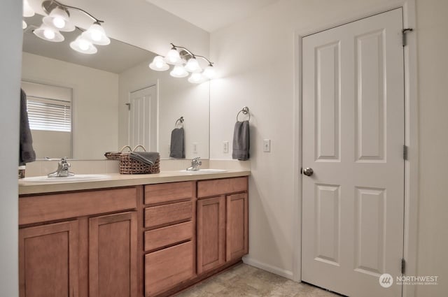 bathroom with vanity