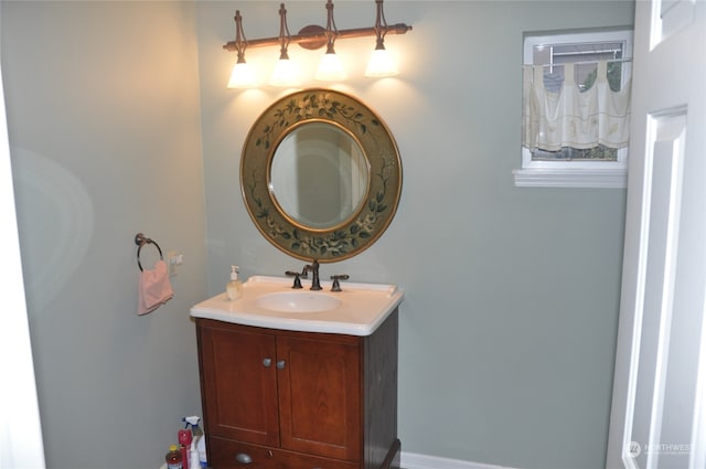 bathroom featuring vanity