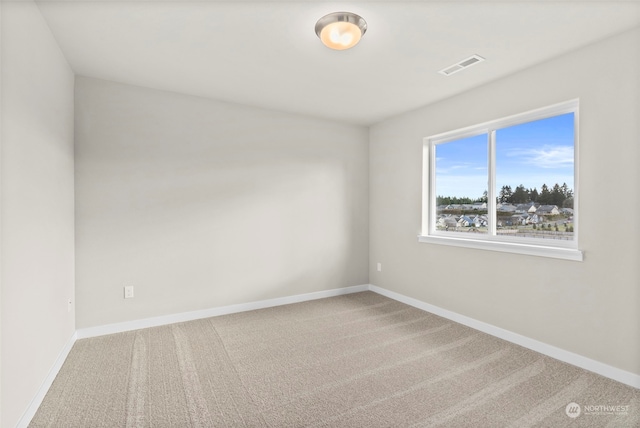 spare room featuring carpet flooring