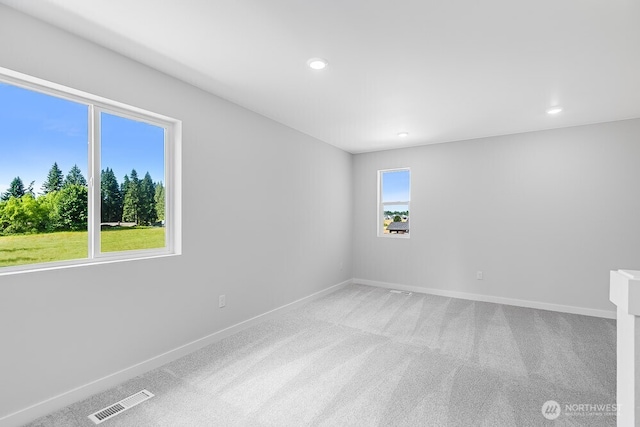 3313 SE 12th Ave, Battle Ground, WA 98604 - spare room featuring carpet flooring and recessed lighting
