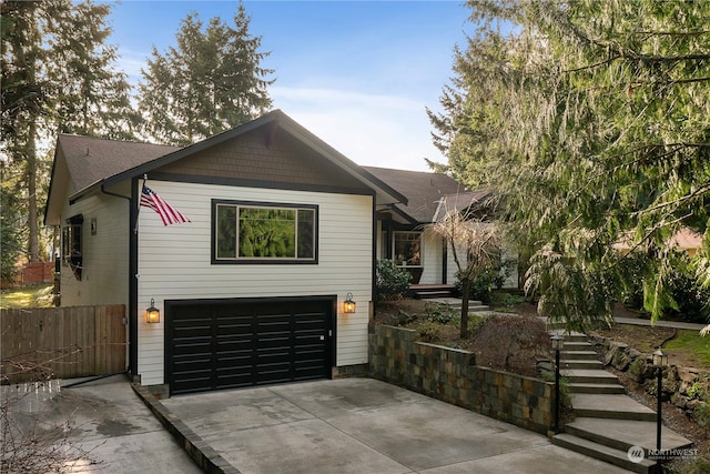 view of front of house featuring a garage