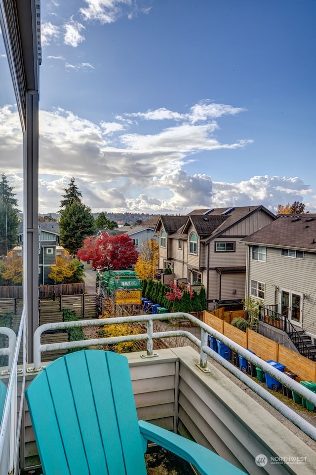 view of balcony