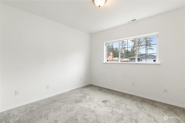 view of carpeted empty room