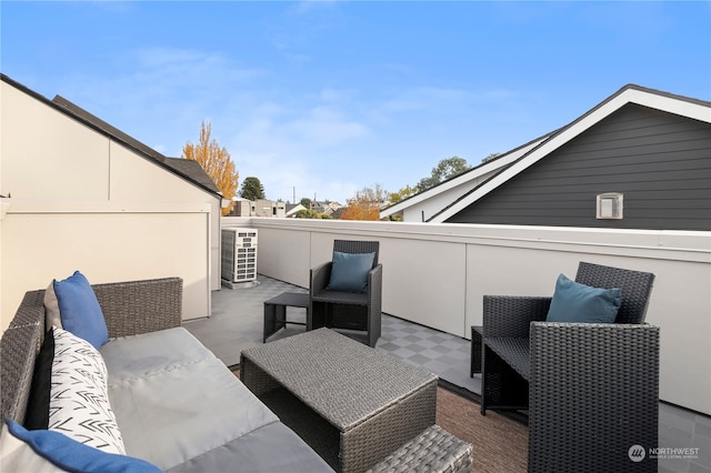 view of patio / terrace with outdoor lounge area