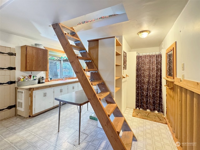 interior space with sink