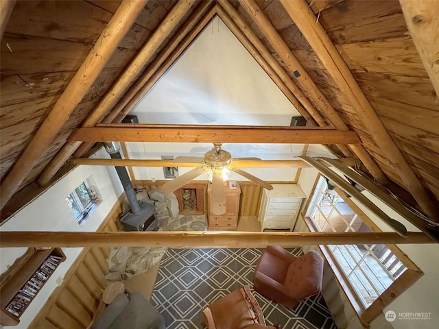 view of attic