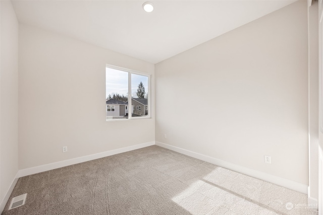 view of carpeted empty room