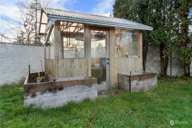 view of outbuilding