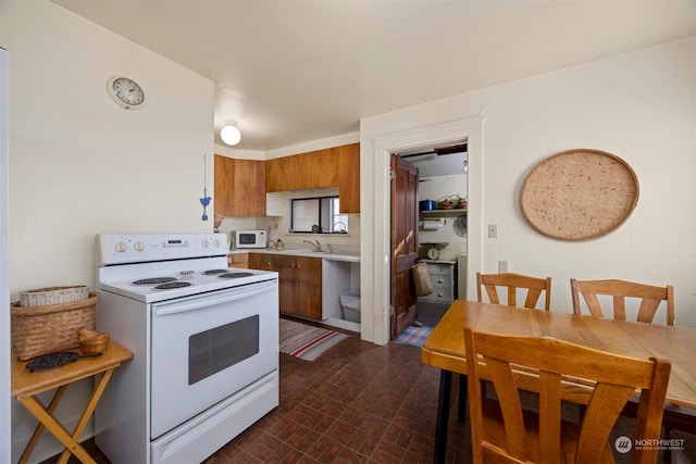 kitchen featuring white appliances