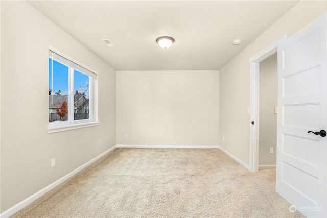 view of carpeted empty room