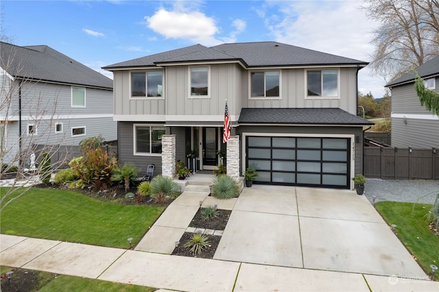 view of front of home featuring a garage