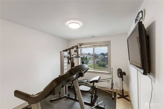 view of workout room