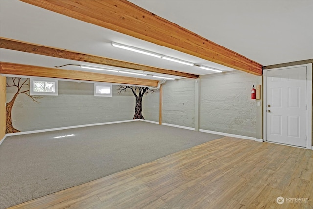 15525 NE Caples Rd, Brush Prairie, WA 98606 - basement featuring wood finished floors