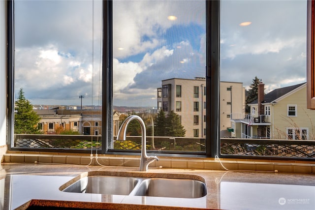 kitchen featuring sink